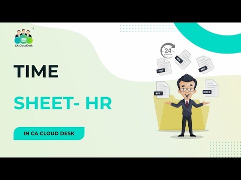 CA Cloud Desk HRMS | Timesheet Entry & Lock Period Settings