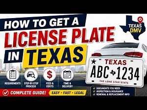 How to get a License plate in Texas | texas license plate