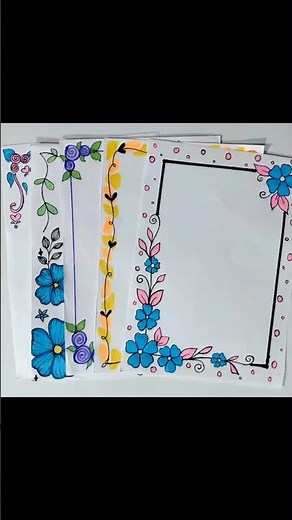 5 Easy border designs ideas