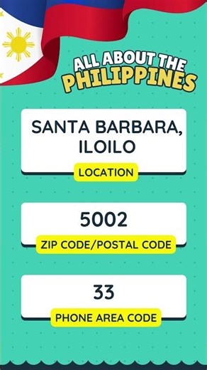 Santa Barbara, Iloilo Zip Code and Area Code