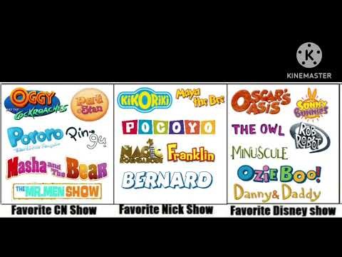 Cartoon Network Nickelodeon & Disney Channel TV Shows
