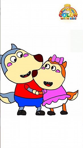 Learn to Draw Mr.Wolf and Lucy | Wolfoo family - Drawing and Coloring Tutorial for Kids