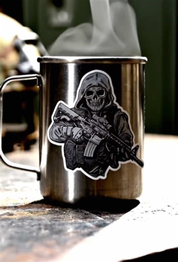 This sticker is so cool #tactical #cool #sticker #ghost #decals