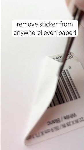 WOW!! How To Remove Stickers FROM PAPER!! #shorts #crafts #journaling