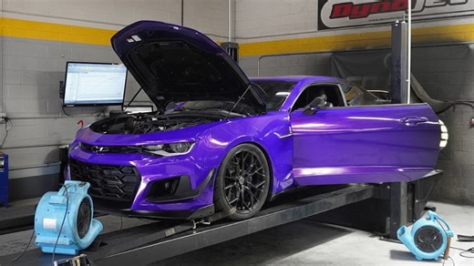 Camaro ZL1 dyno test after performance modifications
