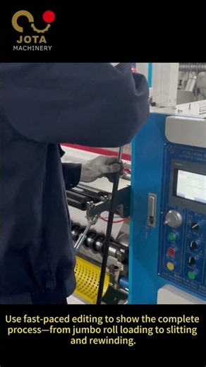 #shorts Thermal Paper Roll Cutting in 30 Seconds | Slitting & Rewinding Process