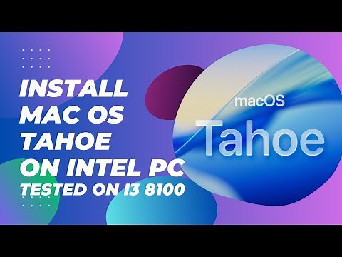 Hackintosh Tutorial: Install macOS Tahoe on Intel 8th-Gen (Beginner Friendly)