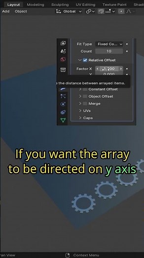 How to use the array modifier in blender #tutorial #blender3d #creativeblender