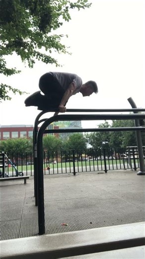 Man Over 40 | Tuck Planche on High Bars at the Park