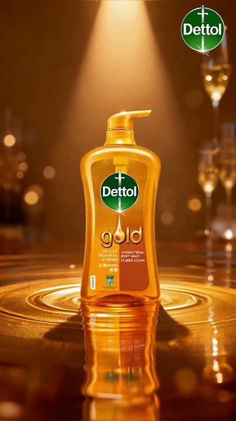 New Dettol Gold Shower Gel - The Gold Standard of Protection