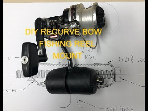 DIY Bow fishing reel mount for my PSE recurve bow