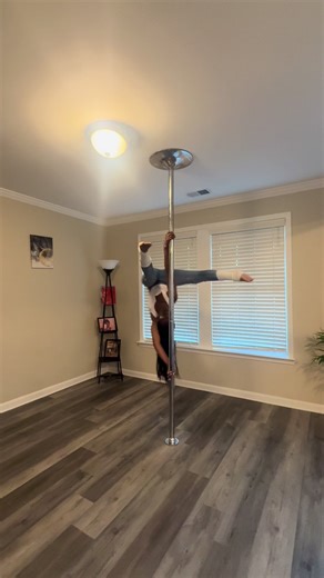 This pole is literally 10/10 & you don’t need any tools to change from spin to static! #pole #fyp #poledance #poleintermediate #poleflow