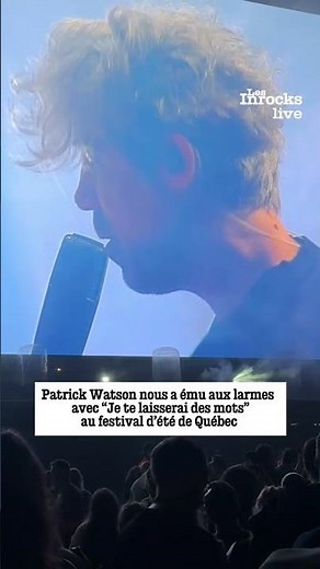 Patrick Watson a interprété “Je te laisserai des mots“ au festival d’été de Québec,