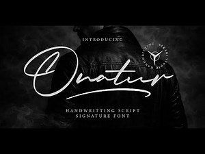 Onatur: A Modern Handwritten Signature Script Font for Elegant Design