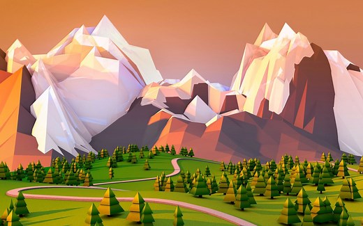 抽象就是艺术——Low Poly教程一套（Blender制作）