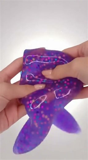 Holographic Fishbowl Slime Rainbow Stretch 🌈✨