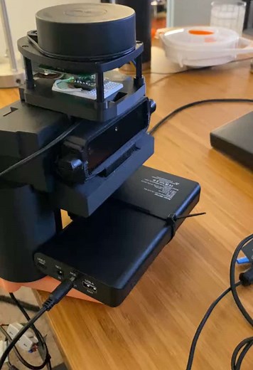 Mapping my basement with LiDAR and IMU #robot #engineering #stem #DIY #fyp #foryoupage #3dprinting #technology