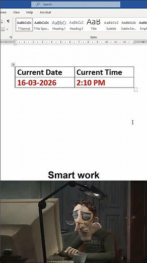 Insert Date & Time in MS Word ⏰🔥 | Quick Shortcut!