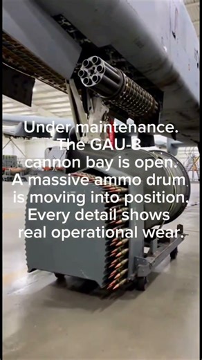 A-10 Cannon Reload Full Process (Simulation) #A10 #GAU8 #AirForce #Military #Aircraft
