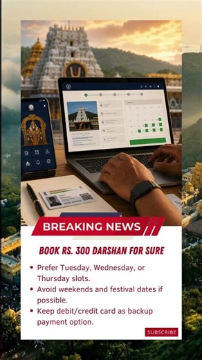 100% Guaranteed Booking | TTD ₹300 Tickets Booking Secret Tips 🔥 | Tirumala Darshan Fast Booking