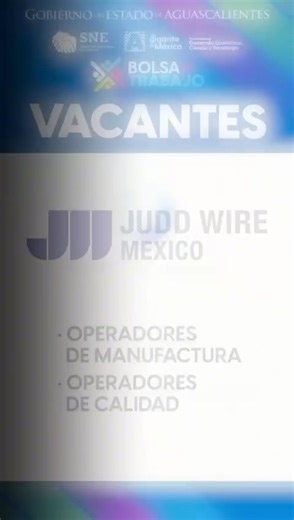 TE COMPARTIMOS LAS VACANTES DEL DÍA DE HOY EN EL JUEVES DE BOLSA DE TRABAJO ⏰ 9:00 am a 2:00 pm 📍Palacio de Gobierno | Gobierno del Estado de Aguascalientes