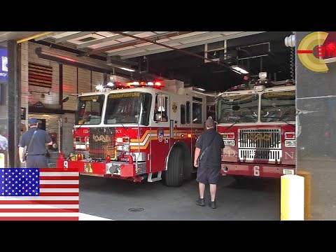 [NEW YORK CITY] Engine 9 returns into quarters | Chinatown | Dragon Fighters | FDNY | Ladder 6
