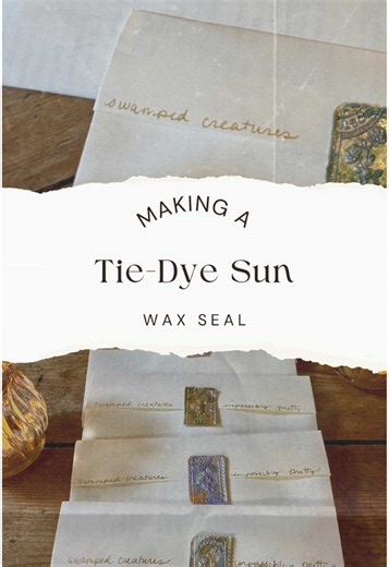 Creating a Tie-Dye Sun Wax Seal Tutorial
