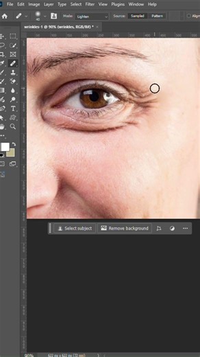 How to Remove Wrinkles in Photoshop - Short & Easy #shorts #shortsvideo