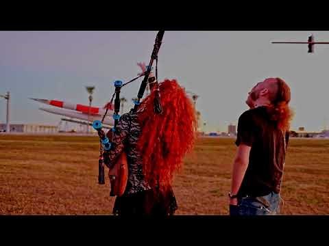 SpaceX Falcon 9 launch with bagpipes playing "The Final Countdown", 1/31/2022