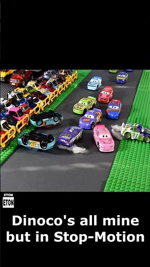 Dinoco's all mine but it's Stop-Motion #cars #mcqueen #pixarcars