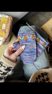 Knitting the 3 color colorwork here to make the bees on my Bee-autiful Mitts 🐝 #stoneknits #knitting | Stone Knits
