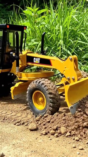 Dirt Leveling King! 👑 CAT Motor Grader in Action! #grader