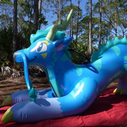 Minty the Inflatable Dragon Toy from Myth Animal Creations
