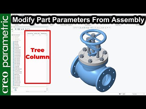 Modifying parameters from the Assembly in Creo Parametric