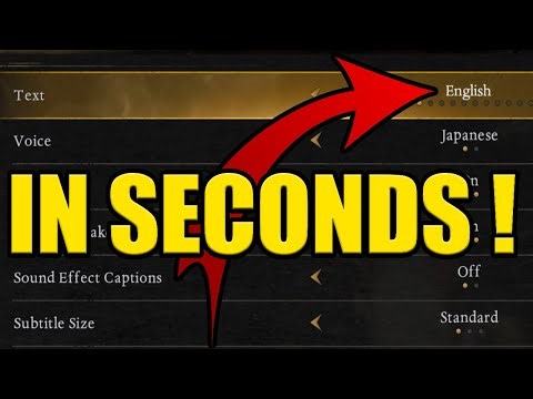 HOW to CHANGE LANGUAGE in NIOH 3
