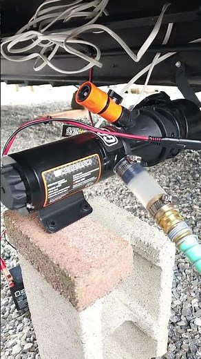 RV Black water pump QUICK REVIEW no more bulky sewer hoses