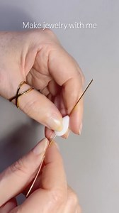 DIY jewelry made from delicate porcelain and gold wire