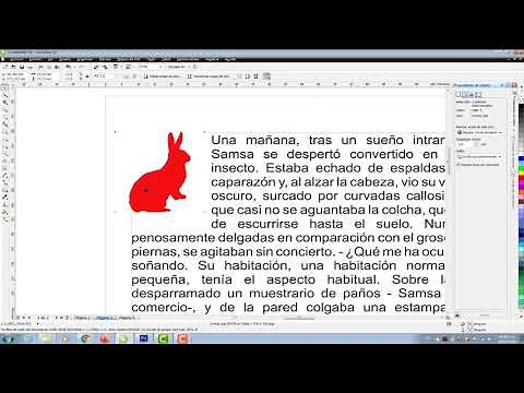 COREL DRAW: formato de TEXTO EN PARRAFO