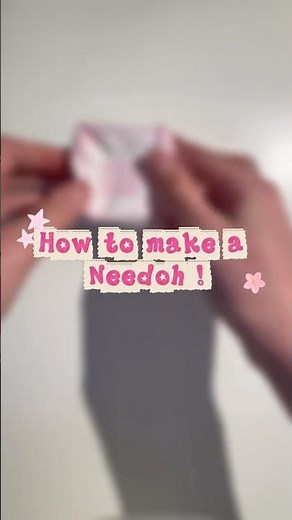 How to make a paper squishy Needoh ! 🧊 #cute #viral #trend #papersquishy #craft #tutorial