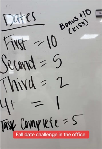 Goal: one date per month   points system #dating #coworkers #single #officehumor #viral