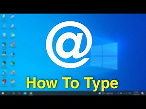 How to Type @ on Computer or Laptop