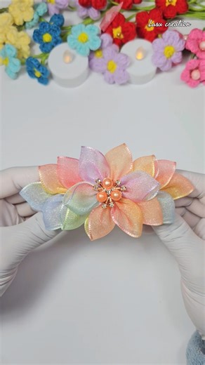 Easy making beautiful Hair Clips tutorial 🏵✨️