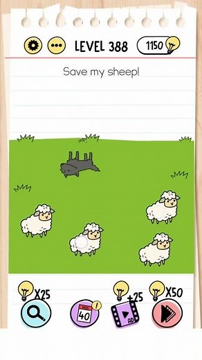 Brain Test Level 388 Walkthrough