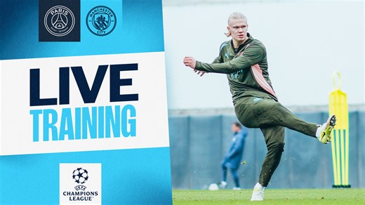 Watch: City pre-PSG open training