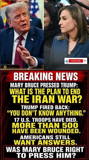 Mary Bruce Presses Trump on His Plan to End the Iran War