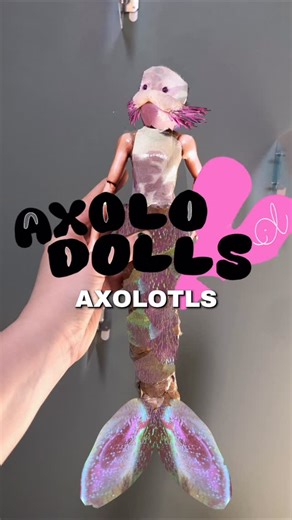 therapysharks | silk weighted blankets on Instagram: "Enjoy these mock-ups for my new (free) toy line, Axolodolls! (I’m on track to launch them Thanksgiving weekend and they take just 30 mins to assemble, so they’ll totally be ready in time for Christmas!) How can they be free? You supply a cruddy old Barbie, I’ll send you new heads, fins, and tail sequins! Or you can have a piece of my business’s scrap dupioni silk as a tail instead! No catch, no cost, no need to sign up for a mailing list or b