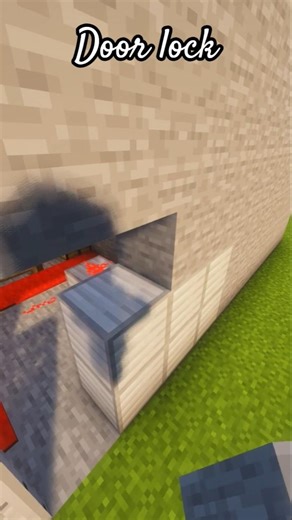 minecraft door lock #minecraft #build