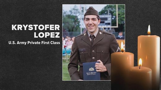 Community honors fallen soldier Krystofer Lopez