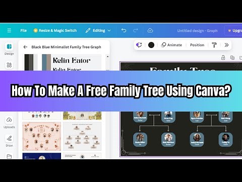 How To Make A Free Family Tree Using Canva || Make you Family Tree on Canva #canva