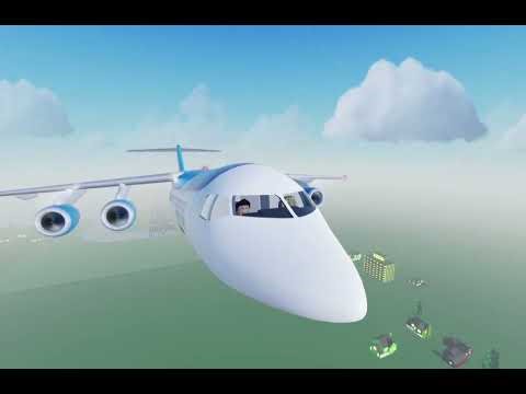 Usbekistan bae 146 takeoff in robloxia:Cabin crew flight simulator